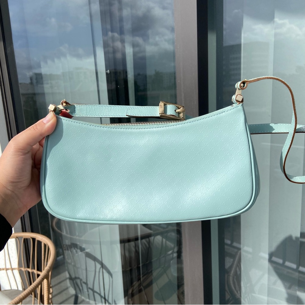Blue Gucci Shoulder Bag Flawed* - Picture 5 of 15